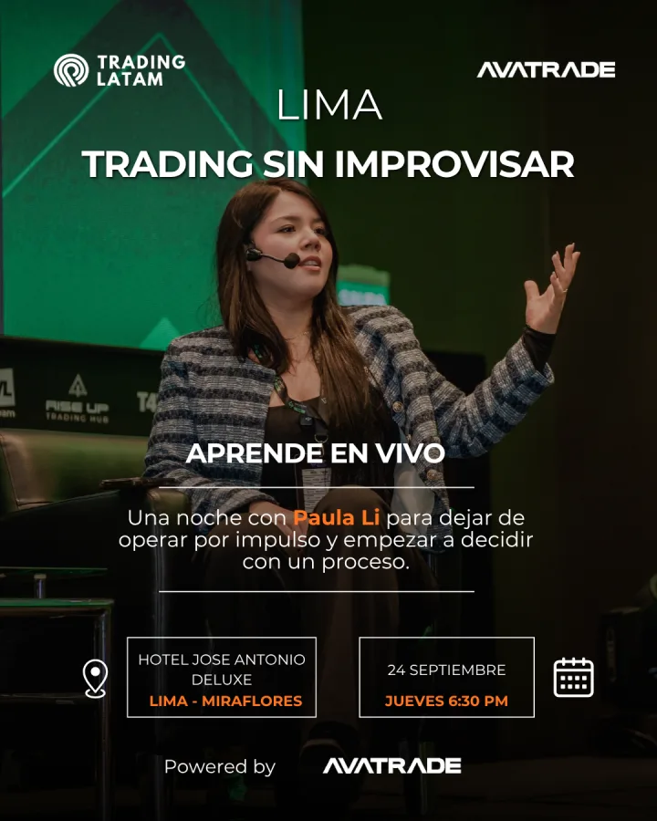 Afiche de Trading sin improvisar con Paula Li