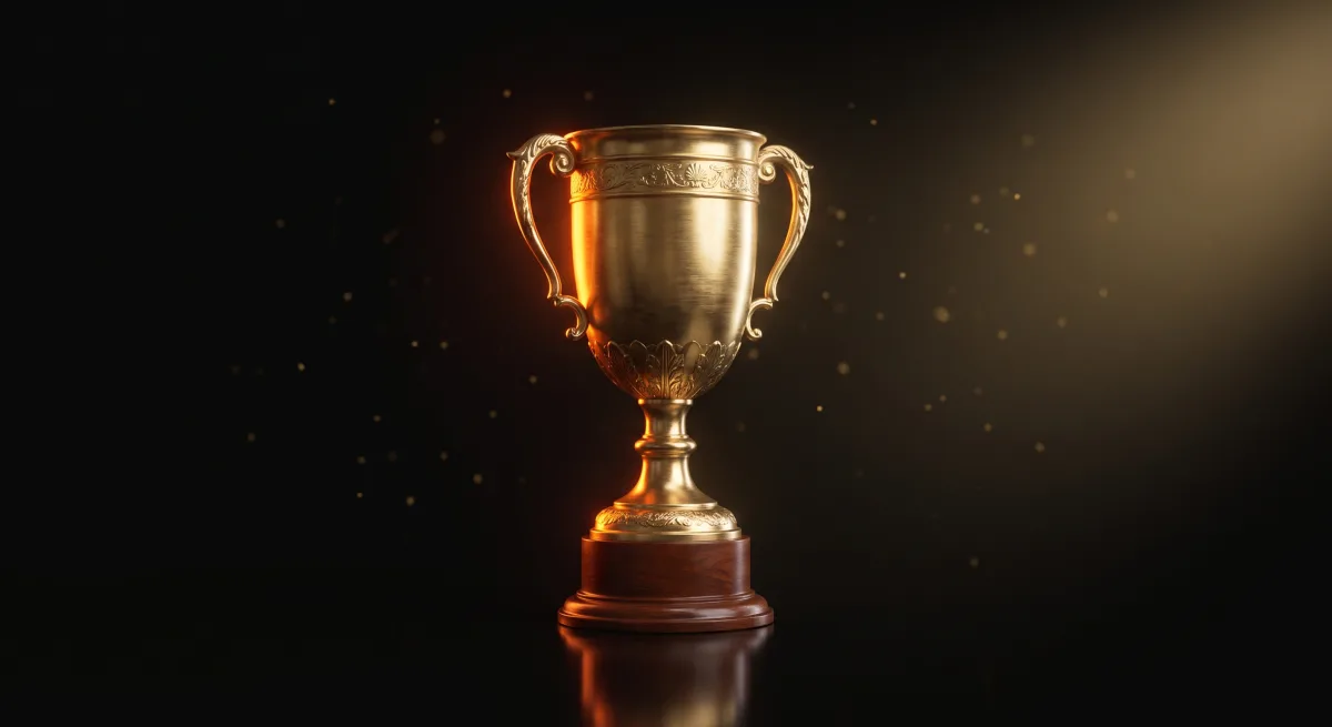 Trofeo dorado del Salón de la Fama de Traders de Trading-Latam